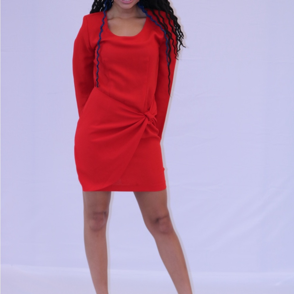 Flattering Red Dress - Picture 2 of 3